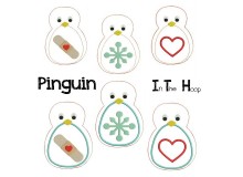 Stickdatei - ITH Pinguin